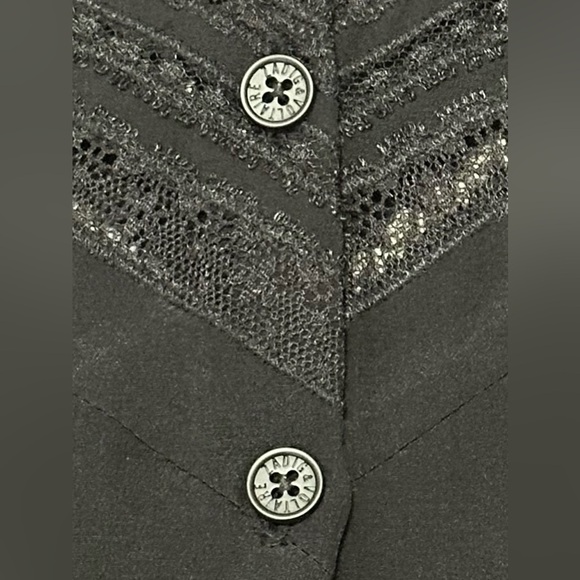 NWT Zadig & Voltaire Roxy Silk Dress M Black Lace - Picture 11 of 13